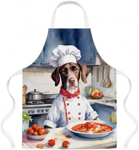 Caroline's Treasures Pointer The Chef Apron Cooking Kitchen Server Baking by CarolinesTreasures