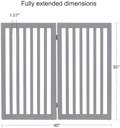 unipaws 36”H Free Standing Pet Gate - Image 5