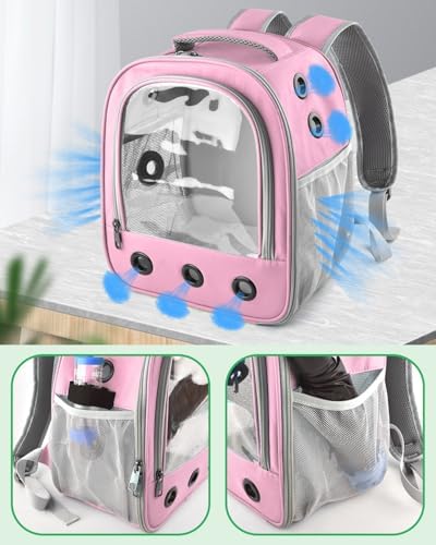 DBNESS Guinea Pig Carrier Backpack, Portable Rabbit Travel Carring Bag - Image 5
