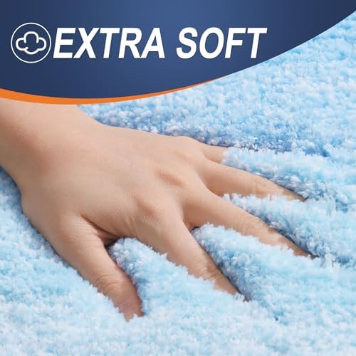 OLANLY Bathroom Runner Rug 59x24, Extra Soft Absorbent Microfiber Bath Rugs - Image 3