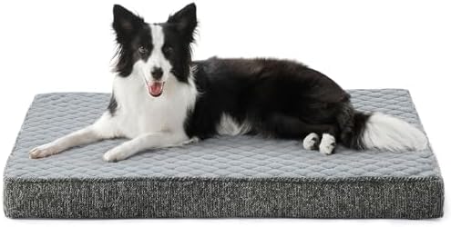 JOEJOY Orthopedic Dog Bed for Large Dogs, Washable Dog Crate Bed Large Sized by JOEJOY