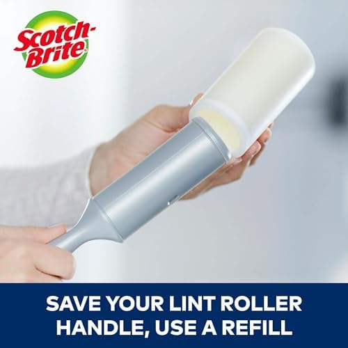 Scotch-Brite 50% Stickier Lint Roller, 288 Sheets Total, 6 Pack - Image 7