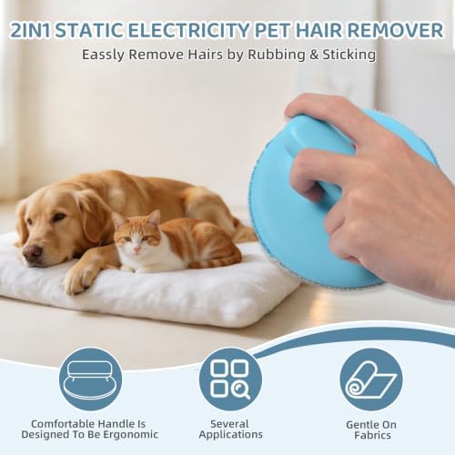 Wortade 2Pcs 2in1 Pet Hair Remover - Image 5