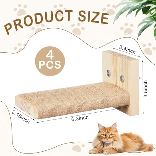 AceOrbit 4 Pcs Cat Cage Ladder Accessories Catio Indoor - Image 2