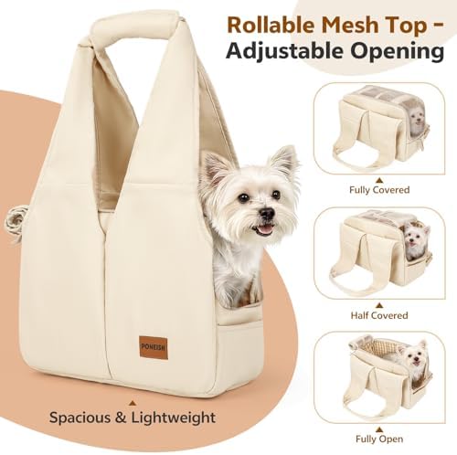 Dog Purse Carrier for Small Dogs and Cats, Soft-Sided Pet Tote Bag - Image 4