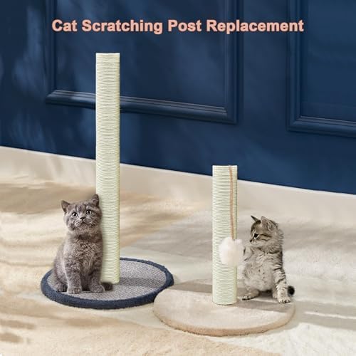 4 PCS Cat Tree Replacement Post, 15.7in & 7.9in M8 Scratching Refill Pole - Image 6