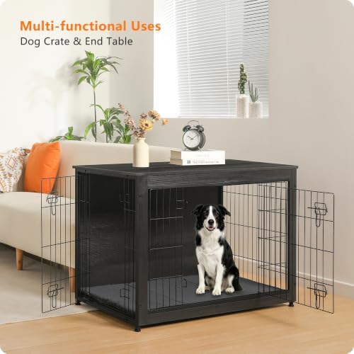 DWANTON 38.5" XL Dog Crate Furniture - Image 7