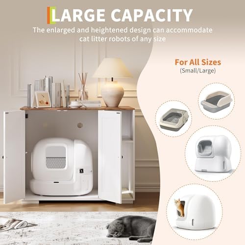 Garvee Dog-Proof Large Cat Litter Box Enclosure - Image 4