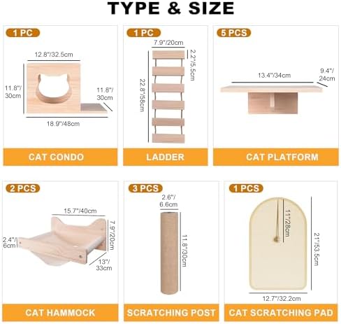 PETKABOO Cat Wall Shelves Cat Wall Furniture - Image 4