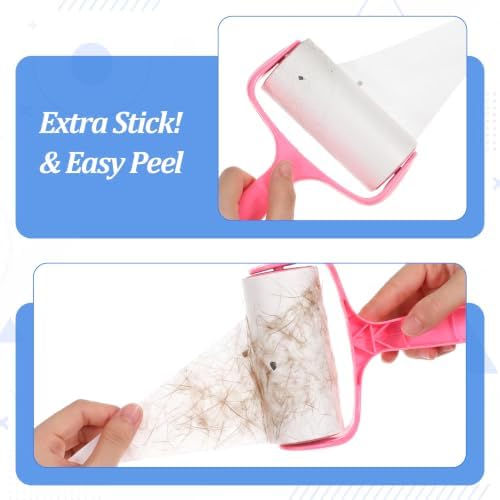 32 Rolls 4" Wide Lint Roller Refills, Pet Hair Sticky Lint Rollers Refill - Image 3