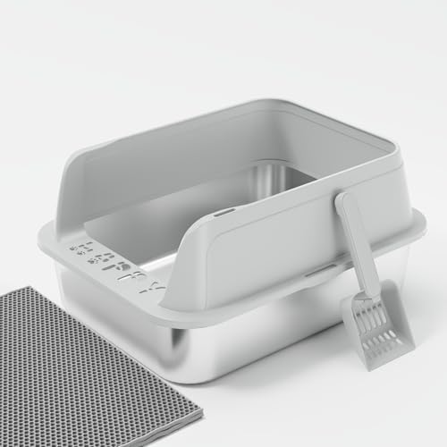 Premium Stainless Steel Cat Litter Box by FYLICA