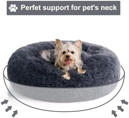 WNPETHOME Large Round Calming Dog Bed Cat Bed - Image 5