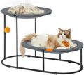Feandrea 2-Tier Elevated Cat Bed, Breathable Hammock, Washable Mesh by FeandreabySONGMICSHOME