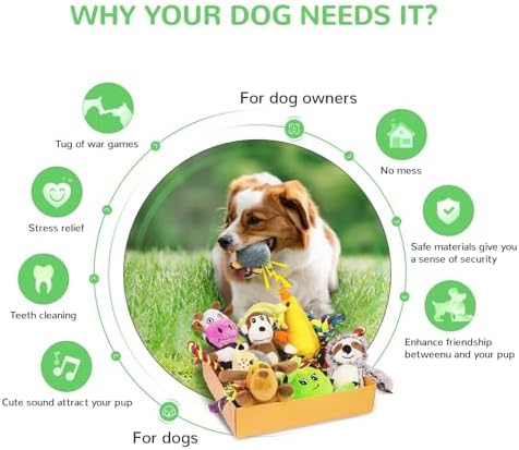 LEGEND SANDY Puppy Toys, Squeaky Dog Toys - Image 2