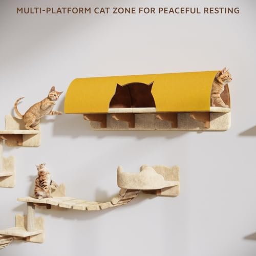Cat Wall Furniture, 26 in 1 Cat Shelves w/Cat Tree - Image 4