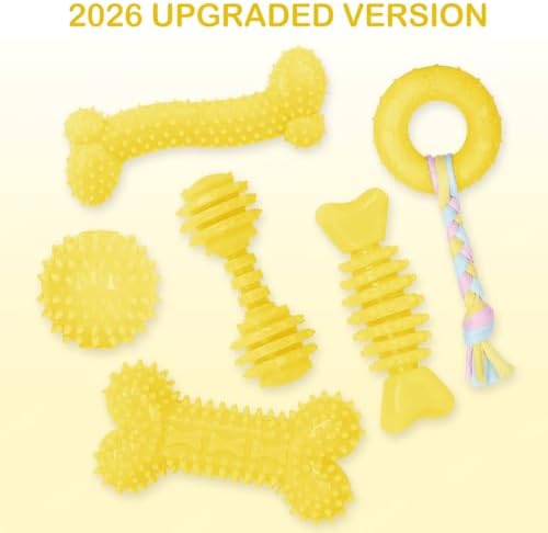 Puppy Toys, 6 Pack Dog Chew Toys, Teething Toys - Image 6