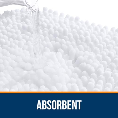 OLANLY Large Bathroom Rugs 50x30, Extra Soft Absorbent Chenille Bath Rugs - Image 4
