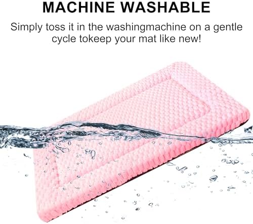Dog Bed Mat, Reversible & Ultra Soft Kennel Pad-Machine Washable Pet Bed - Image 4