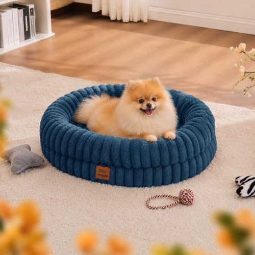 ChiXnuggle Orthopedic Dog Bed, Washable Cover, Faux Fur Bolster Pet Couch - Image 3