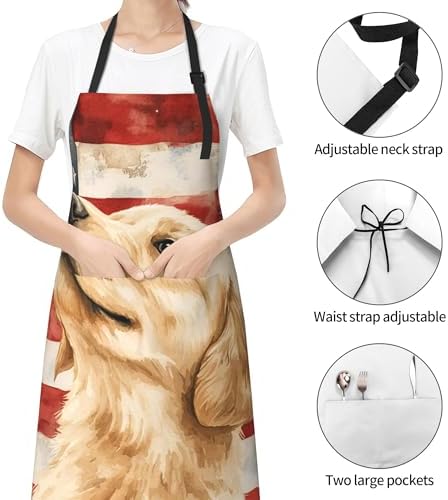 Art Apron with Pocket for Women Men - Image 2