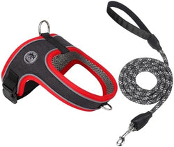 Dog Harness and Leash Set, No Pull Saddle Style Pet Harness, Breathable Mesh by Mengbeitribe