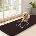 OLANLY Dog Door Mat for Muddy Paws 59x20, Paw Print Design Chenille Mud Mat by OLANLY