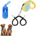 Double Dog Leash for Walking 2 Small Dogs, Dual Retractable 9.8ft Extendable by FEGCZP