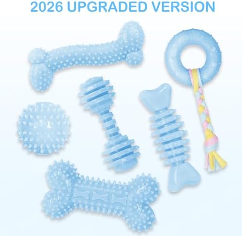 Puppy Toys, 6 Pack Dog Chew Toys, Teething Toys - Image 6