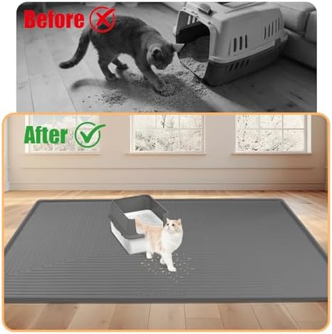Silicone Cat Litter Mat 50" x 36" Cat Mat - Image 5