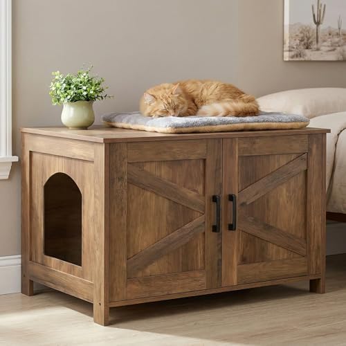Homhedy 31.5" L Cat Litter Box Enclosure - Image 6