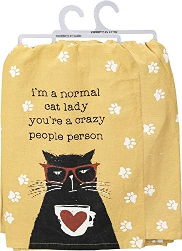 Primitives by Kathy Funny Kitchen Towel, I’m A Normal Cat Lady, Sassy Gifts by PrimitivesbyKathy