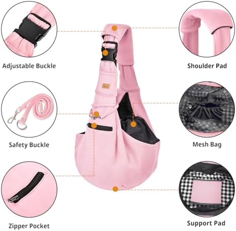 CUBY Adjustable Dog Cat Sling Carrier - Image 5