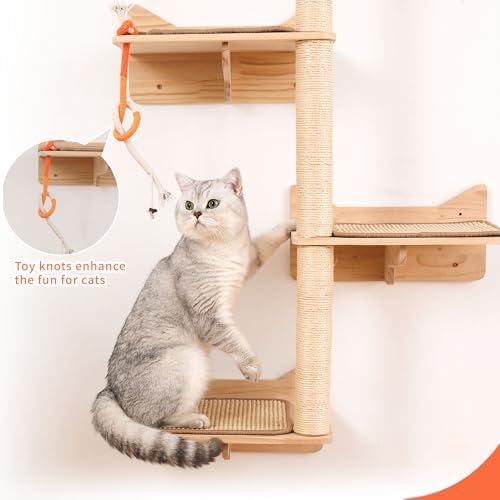 Wall Mounted Cat Tree, Cat Wall Shelves - Image 6