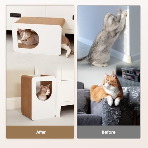 EHEYCIGA Cardboard Cat Scratcher House, 17-Inch Cat Scratch pad - Image 3