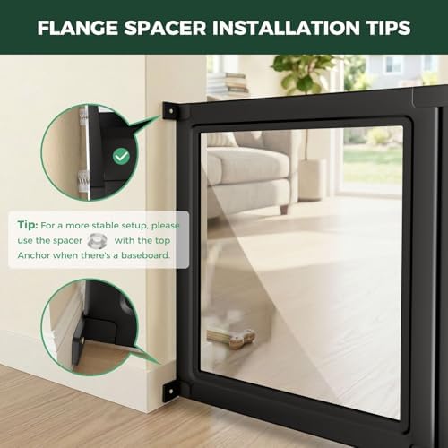 FXW Fence-to-Wall Anchors for AuraSpace Acrylic Indoor Dog Playpen - Image 6