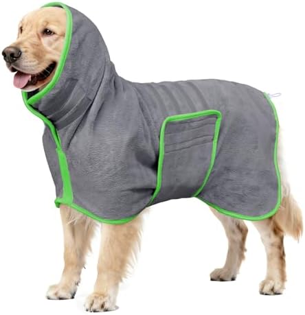 Soft Dog Bathrobe Fast Drying Dog Coat, Super Absorbent Dog Towels by Petproductsdogscats