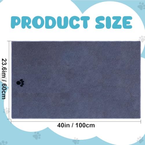 2 Pack Microfiber Dog Towels for Drying Dogs, Super Absorbent and Soft - Image 2