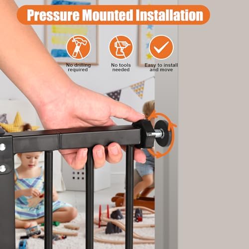 keny 36" Extra Tall Baby Gate for Stairs - Image 4