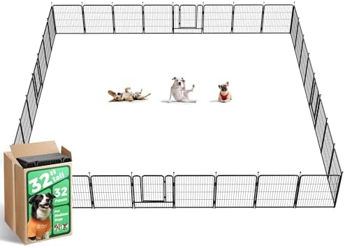 FXW Rollick Dog Playpen, Yard & RV Camping, 32 Panels by FXW