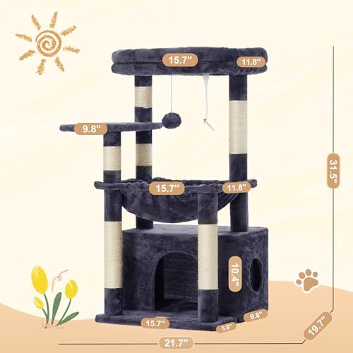 Heybly Cat Tree, Kitten Tower - Image 6