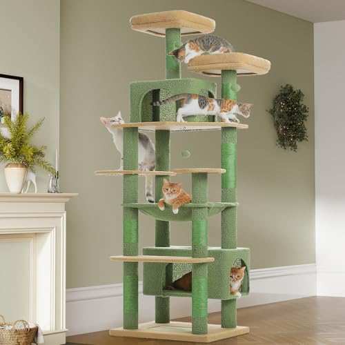 PAWZ Road 81" Cactus Cat Tree XXL Condo Hammock &2 Perches by PAWZRoad