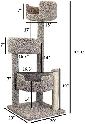 New Cat Condos Real Wood and Carpeted Cat Tree - Image 2
