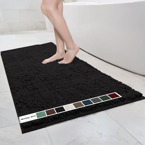 Muddy Mat® | Chenille Bathroom Rugs Quick Dry Microfiber Mats Non Slip Washable by MuddyMat%C2%AE