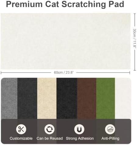 Small Cat Scratcher, 23.6x11.8 Cat Scratch Furniture Protector - Image 2