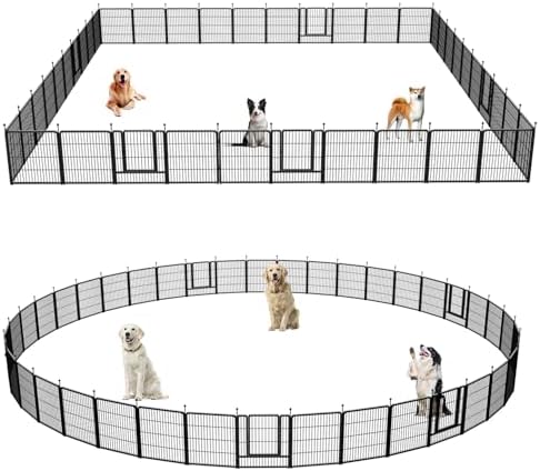 Dog Playpen, Portable Outdoor Dog Fence, Dog Playpen by XDPET