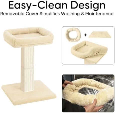 Cat Scratching Post with Plush Perch - Image 5