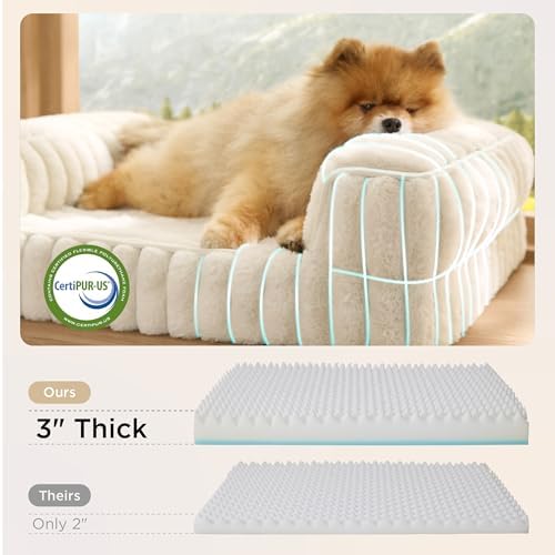 Bedsure ComfyFleece® Memory Foam Orthopedic XL Plus Dog Bed 48" - Image 4