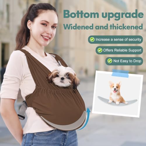 Supet Dog Sling Carrier for Small Pet, Adjustable Hands Free Front Backpack - Image 6