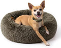 nononfish Donut Dog Bed for Small Dogs, Cozy Round Calming Pet Bed by nononfish