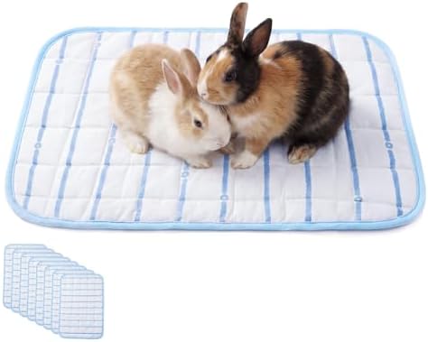 4 Pack Small Animal Cooling Mats, 17 x 11.6 Inch Washable Rabbit & Guinea Pig by Unknown